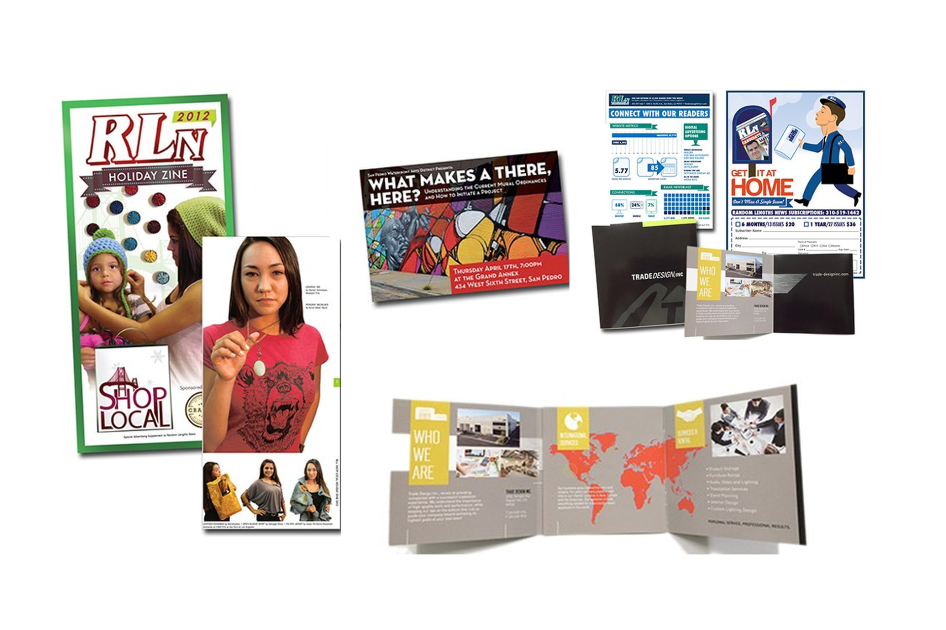 Design and layout work collage