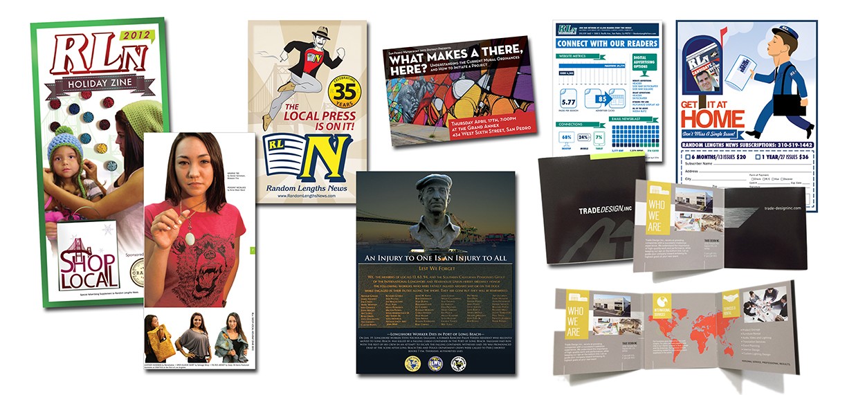 Design and layout work collage